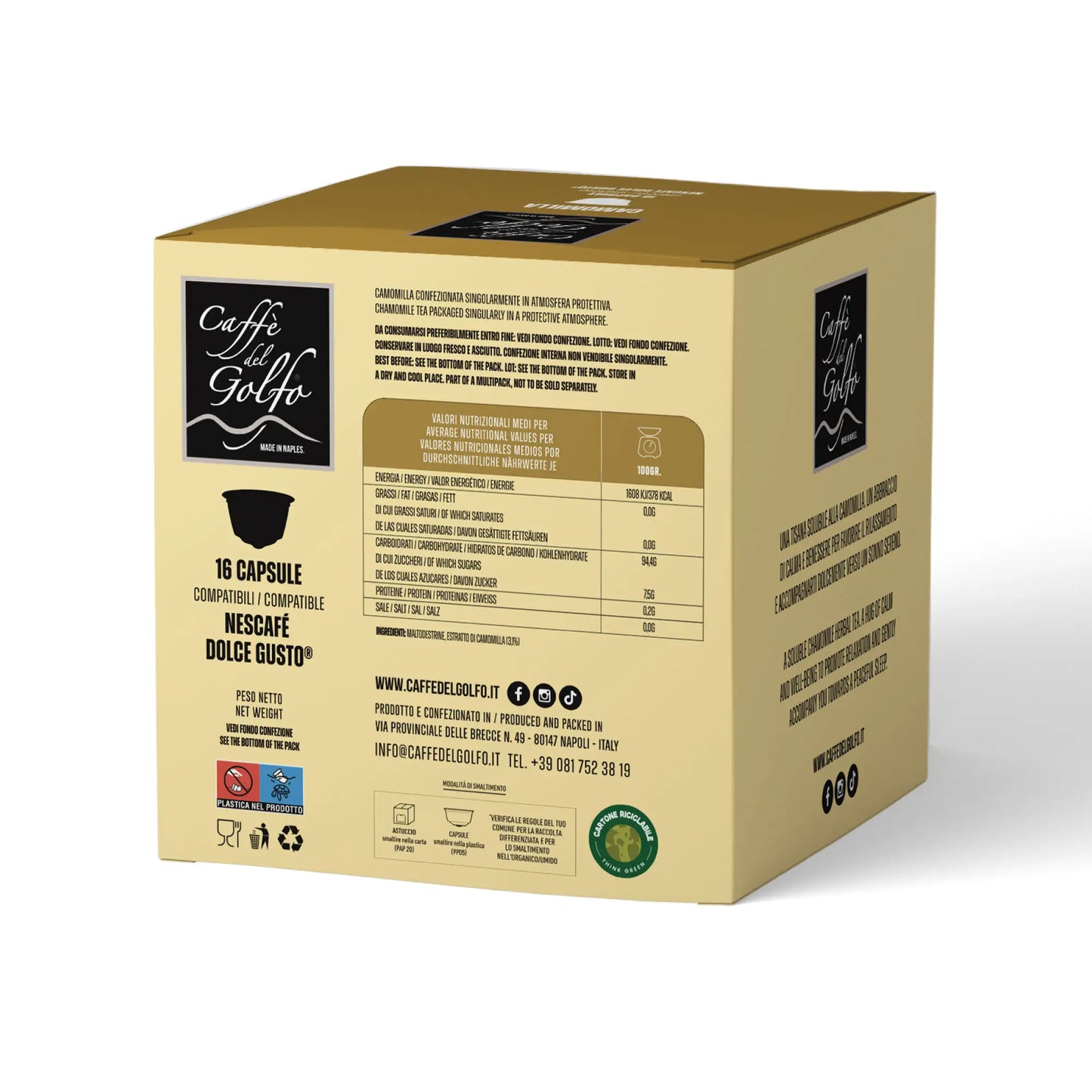Capsule Gusti Solubili (Compatibili Nescafé Dolce Gusto®) - Miscela Camomilla Melatonina
