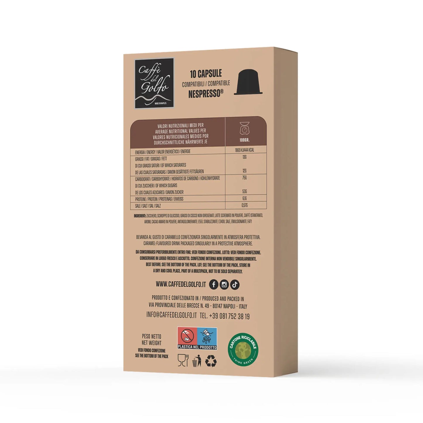 Capsule Solubili (Compatibili Nespresso®) - Miscela Caramello