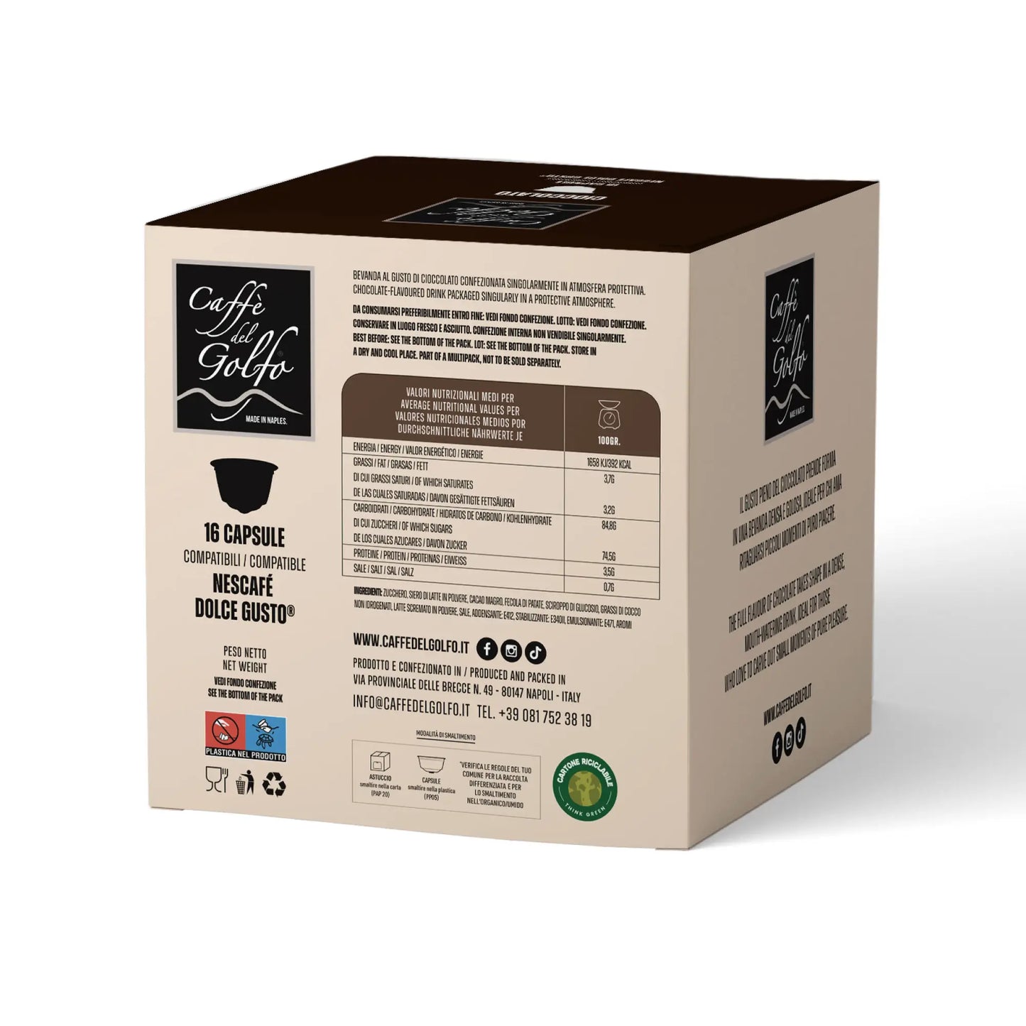 Capsule Gusti Solubili (Compatibili Nescafé Dolce Gusto®) - Miscela Cioccolato
