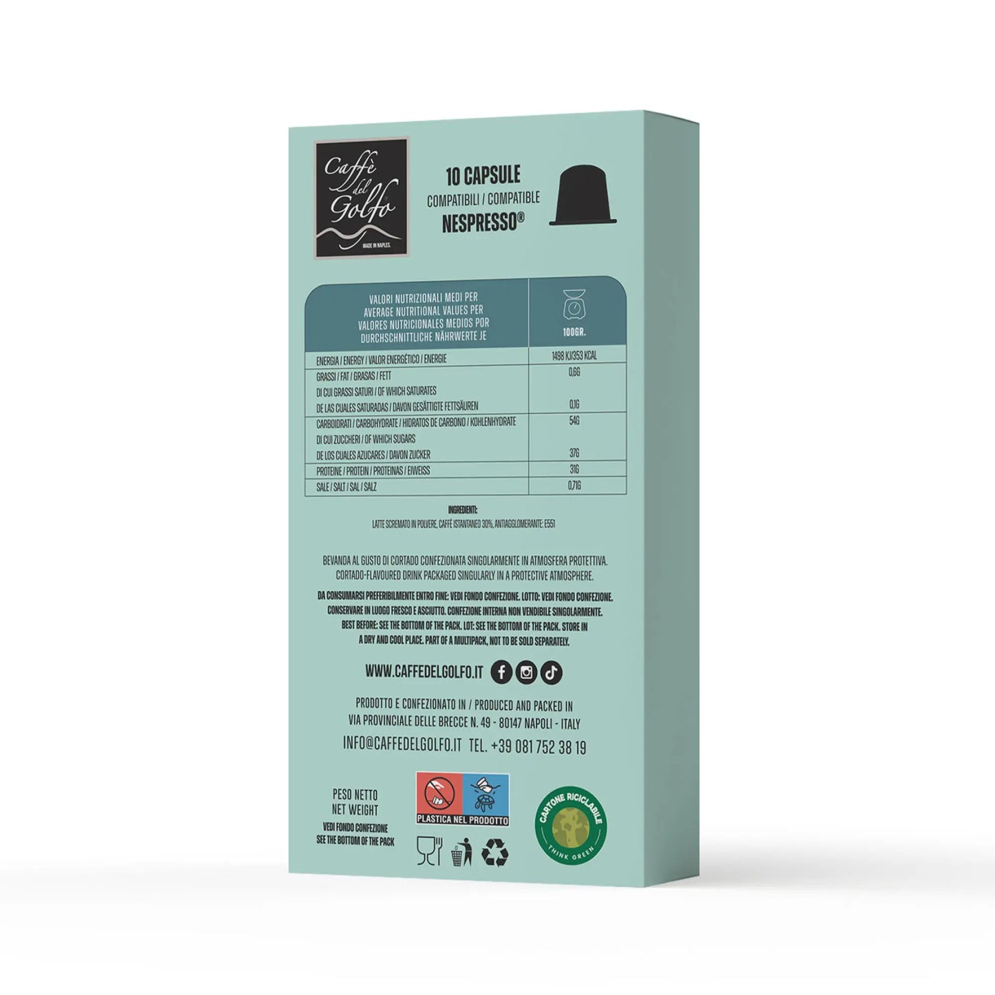 Capsule Solubili (Compatibili Nespresso®) - Miscela Cortado