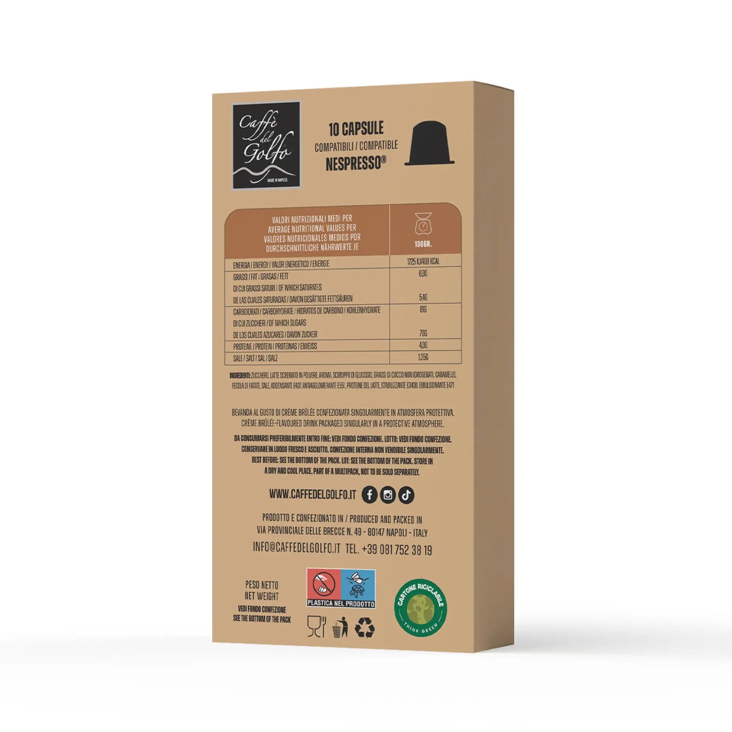 Capsule Solubili (Compatibili Nespresso®) - Miscela Creme Brulée