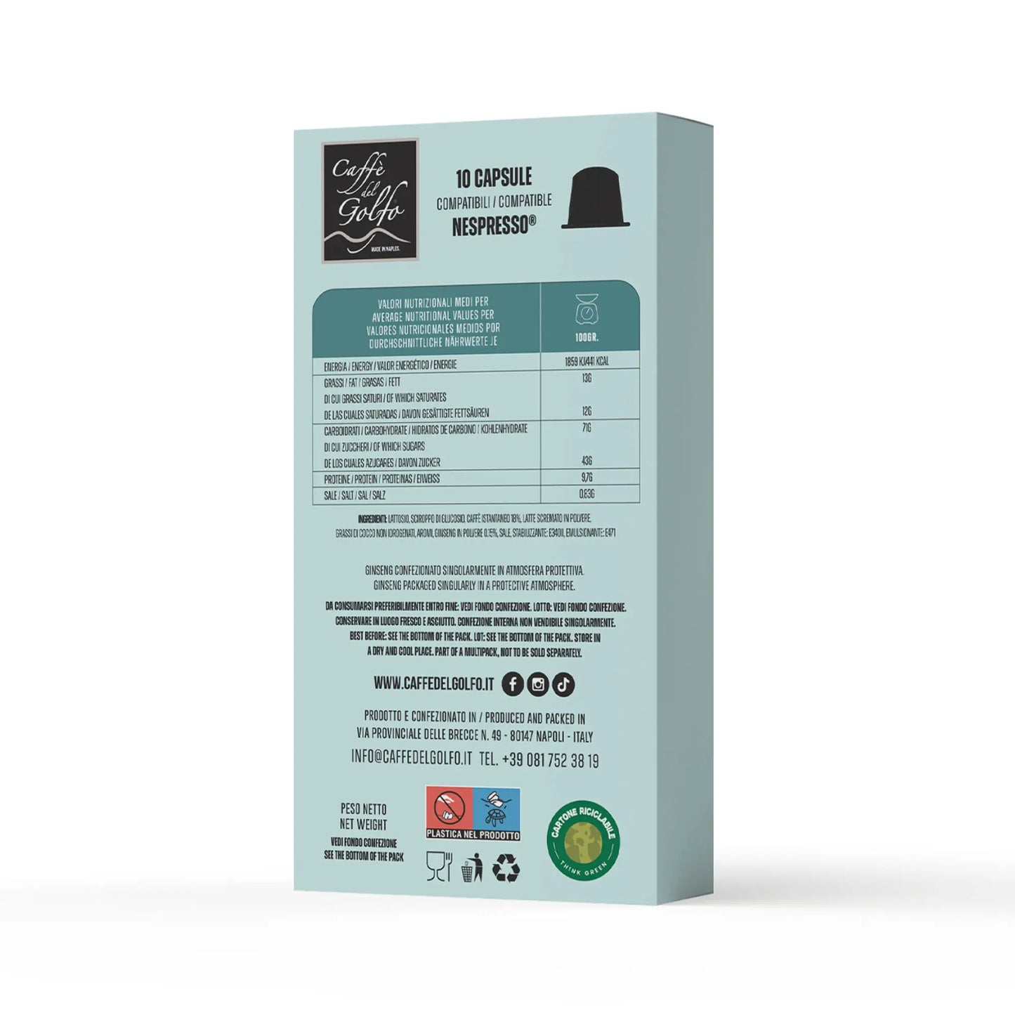 Capsule Solubili (Compatibili Nespresso®) - Miscela Ginseng Amaro