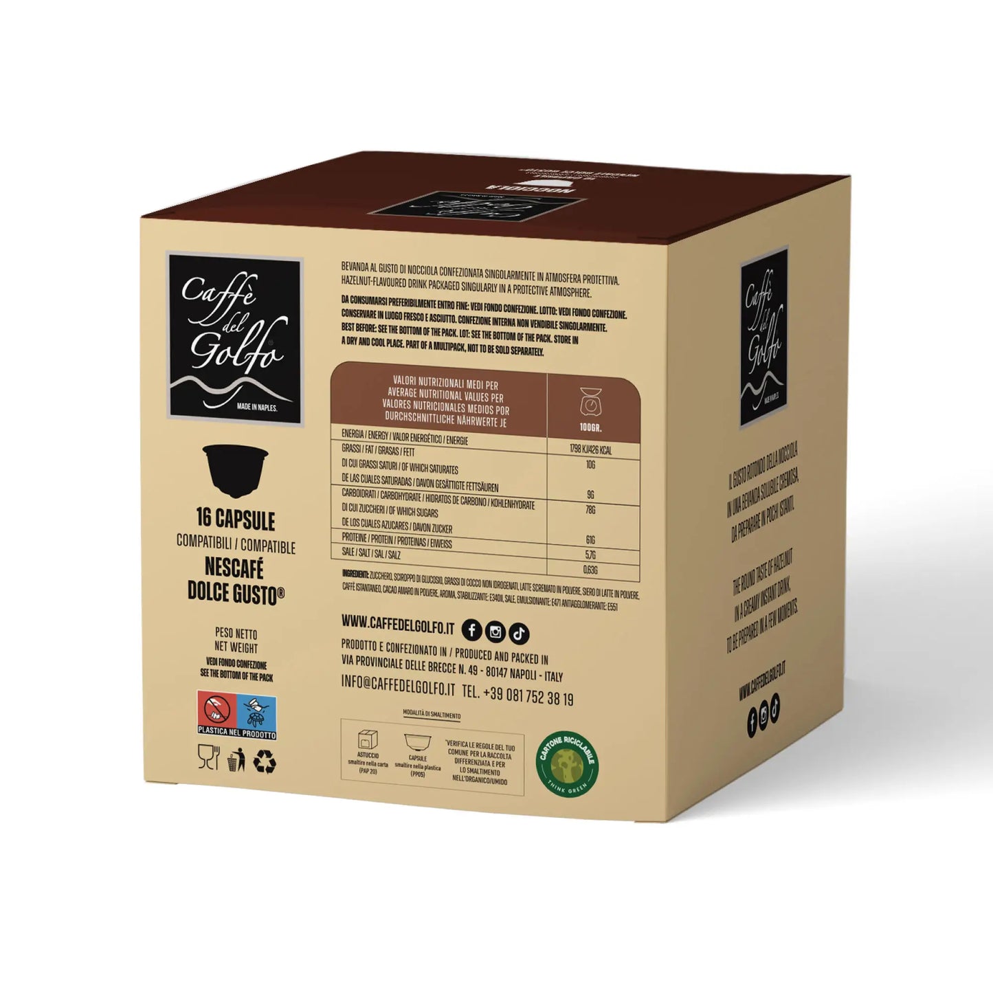 Capsule Gusti Solubili (Compatibili Nescafé Dolce Gusto®) - Miscela Nocciola